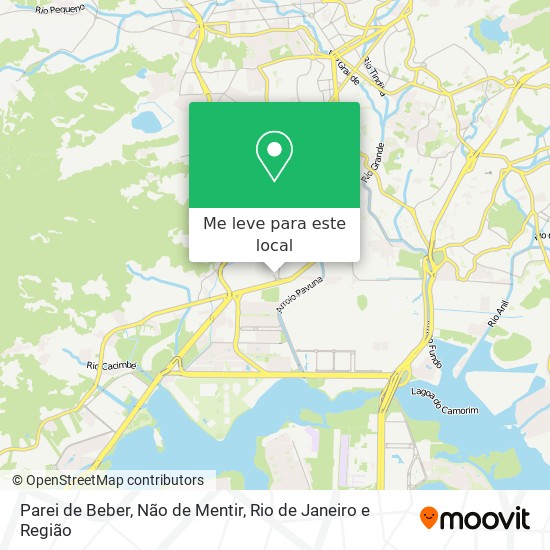 Parei de Beber, Não de Mentir mapa