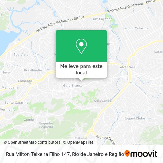 Rua Milton Teixeira Filho 147 mapa