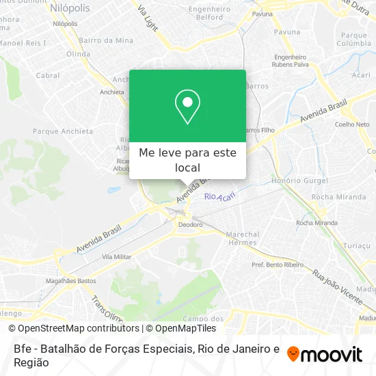 Bfe - Batalhão de Forças Especiais mapa