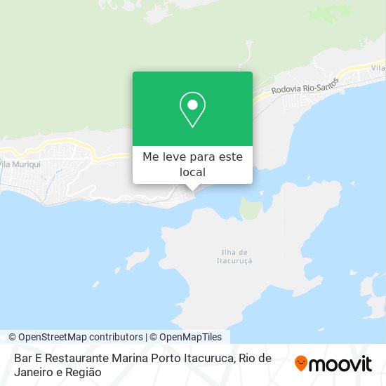 Bar E Restaurante Marina Porto Itacuruca mapa