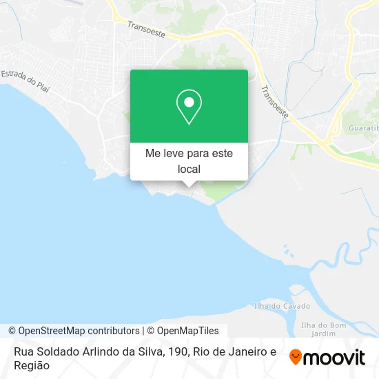Rua Soldado Arlindo da Silva, 190 mapa