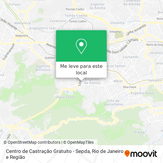 Centro de Castração Gratuito - Sepda mapa