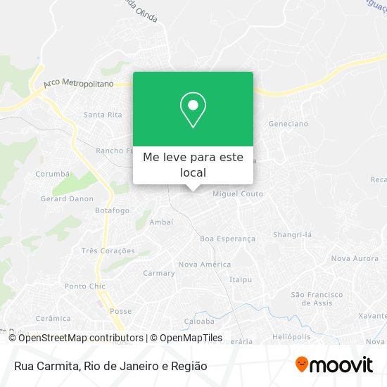 Rua Carmita mapa