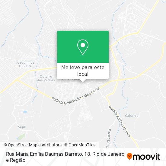 Rua Maria Emília Daumas Barreto, 18 mapa