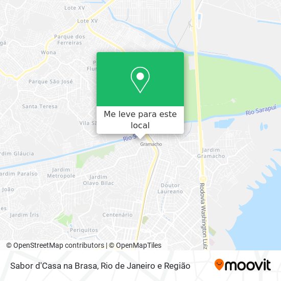 Sabor d'Casa na Brasa mapa