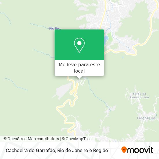 Cachoeira do Garrafão mapa