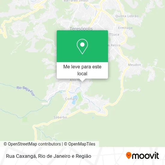 Rua Caxangá mapa
