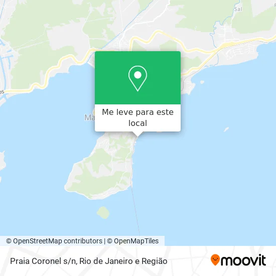 Praia Coronel s/n mapa