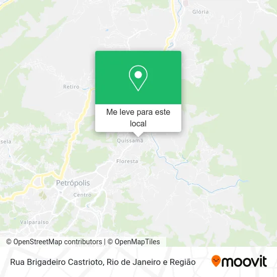 Rua Brigadeiro Castrioto mapa