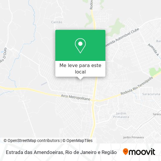 Estrada das Amendoeiras mapa