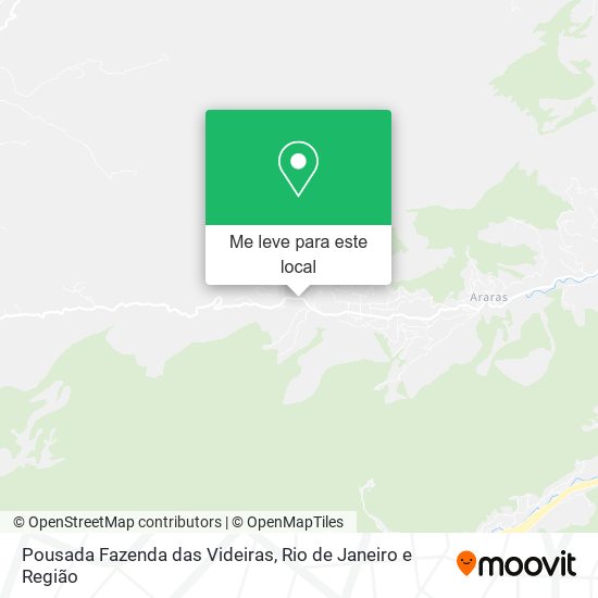 Pousada Fazenda das Videiras mapa