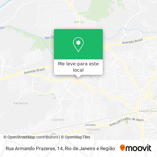 Rua Armando Prazeres, 14 mapa