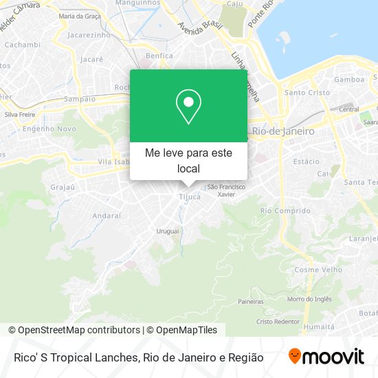 Rico' S Tropical Lanches mapa