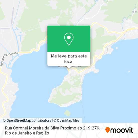 Rua Coronel Moreira da Silva Próximo ao 219-279 mapa