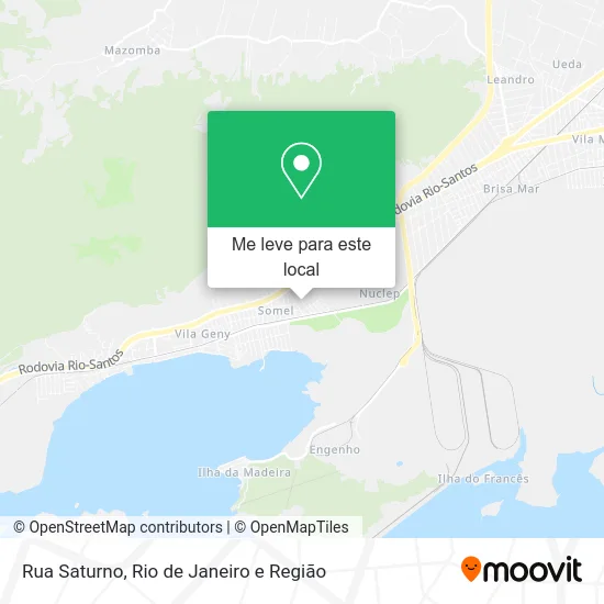 Rua Saturno mapa