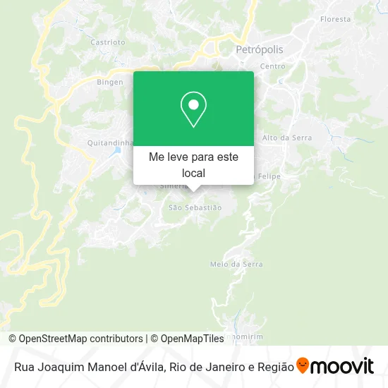 Rua Joaquim Manoel d'Ávila mapa