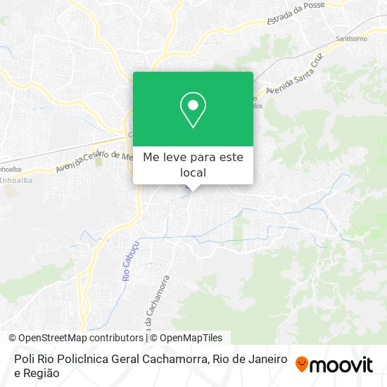 Poli Rio Policlnica Geral Cachamorra mapa