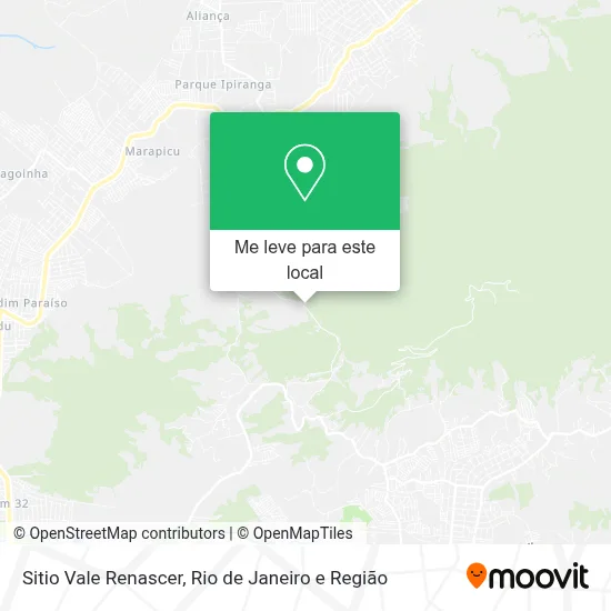 Sitio Vale Renascer mapa