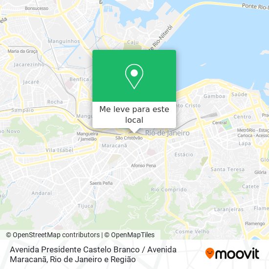 Avenida Presidente Castelo Branco / Avenida Maracanã mapa