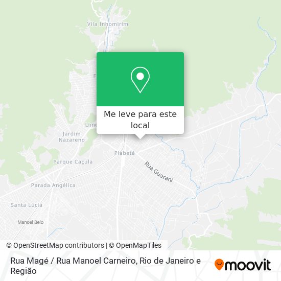 Rua Magé / Rua Manoel Carneiro mapa