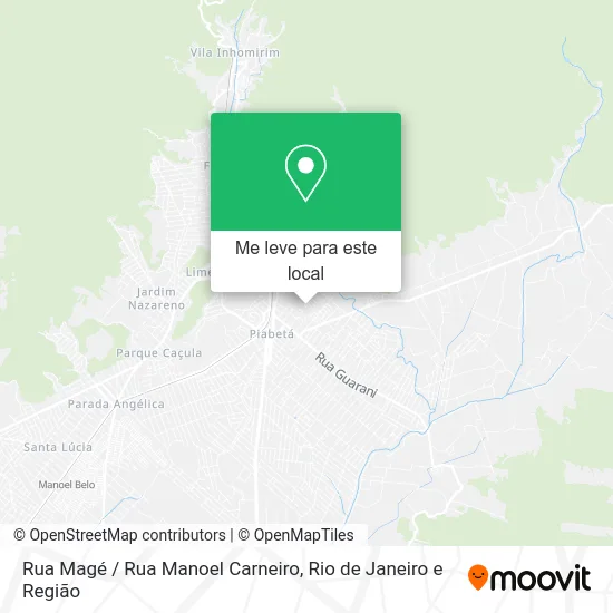 Rua Magé / Rua Manoel Carneiro mapa
