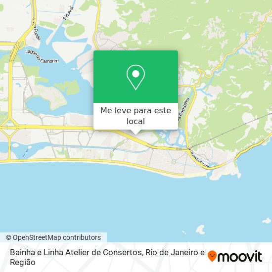 Bainha e Linha Atelier de Consertos mapa