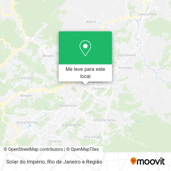 Solar do Império mapa