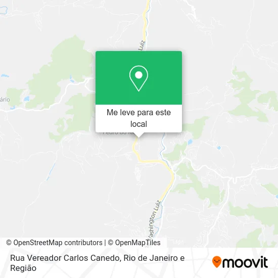 Rua Vereador Carlos Canedo mapa
