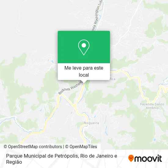 Parque Municipal de Petrópolis mapa