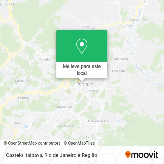 Castelo Itaipava mapa