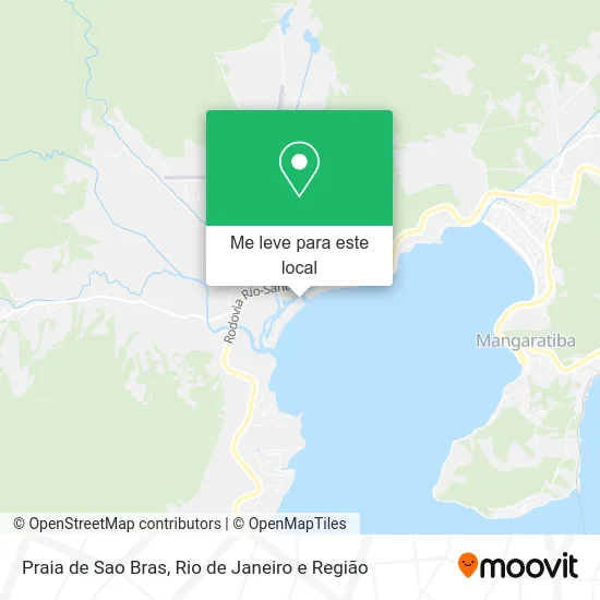 Praia de Sao Bras mapa