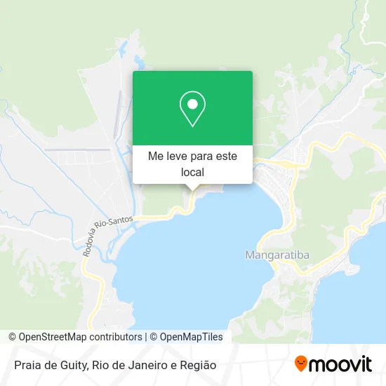 Praia de Guity mapa