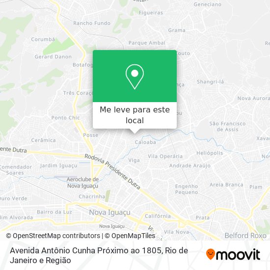 Avenida Antônio Cunha Próximo ao 1805 mapa