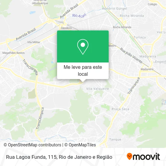 Rua Lagoa Funda, 115 mapa