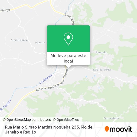 Rua Mario Simao Martins Nogueira 235 mapa
