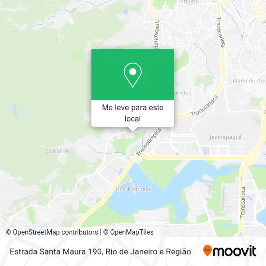 Estrada Santa Maura 190 mapa