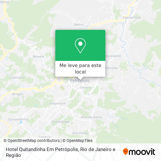 Hotel Quitandinha Em Petrópolis mapa