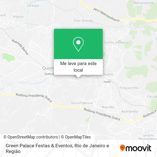 Green Palace Festas & Eventos mapa