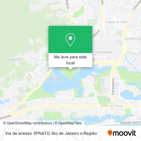 Via de acesso 3PNATO mapa