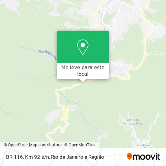 BR-116, Km 92 s/n mapa