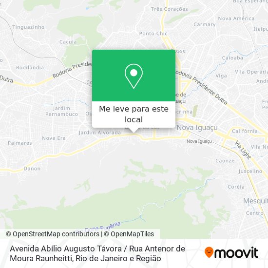 Avenida Abílio Augusto Távora / Rua Antenor de Moura Raunheitti mapa