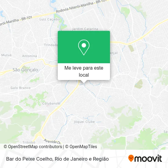 Bar do Peixe Coelho mapa