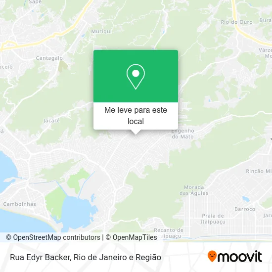 Rua Edyr Backer mapa