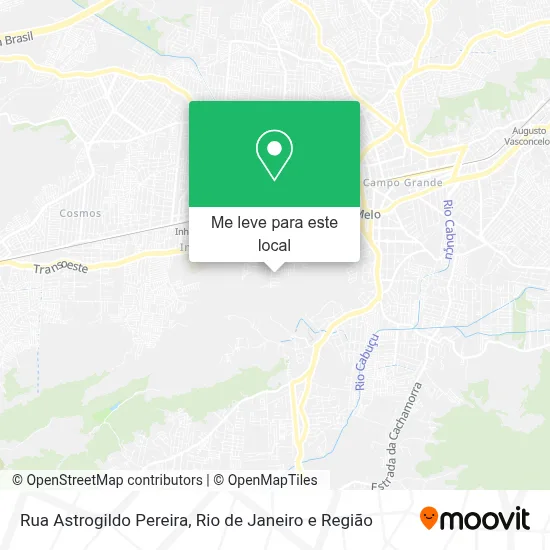 Rua Astrogildo Pereira mapa
