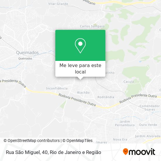 Rua São Miguel, 40 mapa