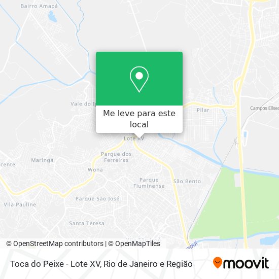 Toca do Peixe - Lote XV mapa