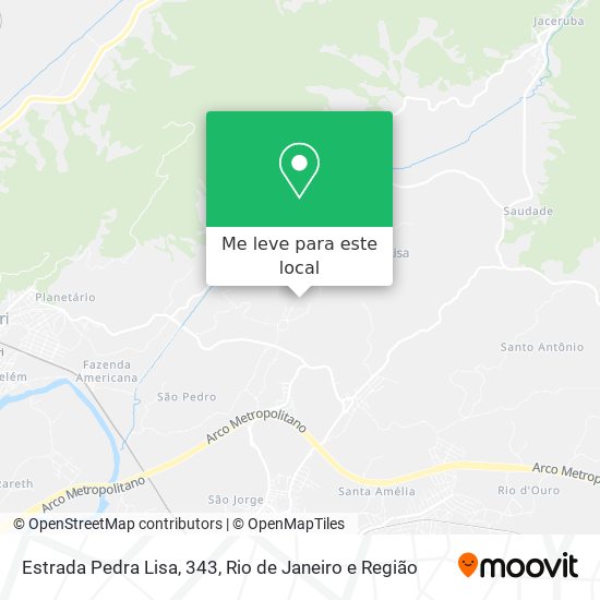 Estrada Pedra Lisa, 343 mapa