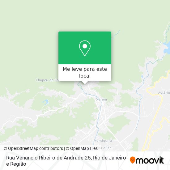 Rua Venâncio Ribeiro de Andrade 25 mapa