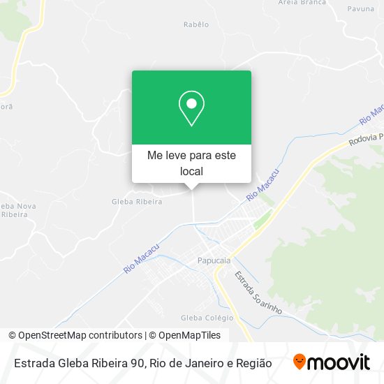Estrada Gleba Ribeira 90 mapa