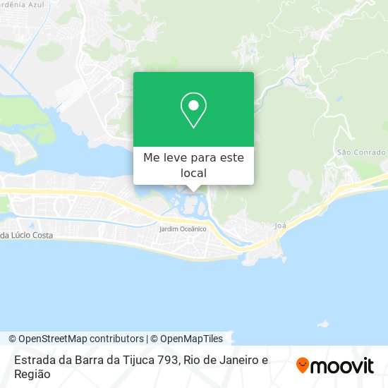 Estrada da Barra da Tijuca 793 mapa